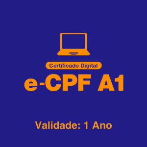 Certificado Digital e-CPF A1 - 1 Ano + Certifica Plus
